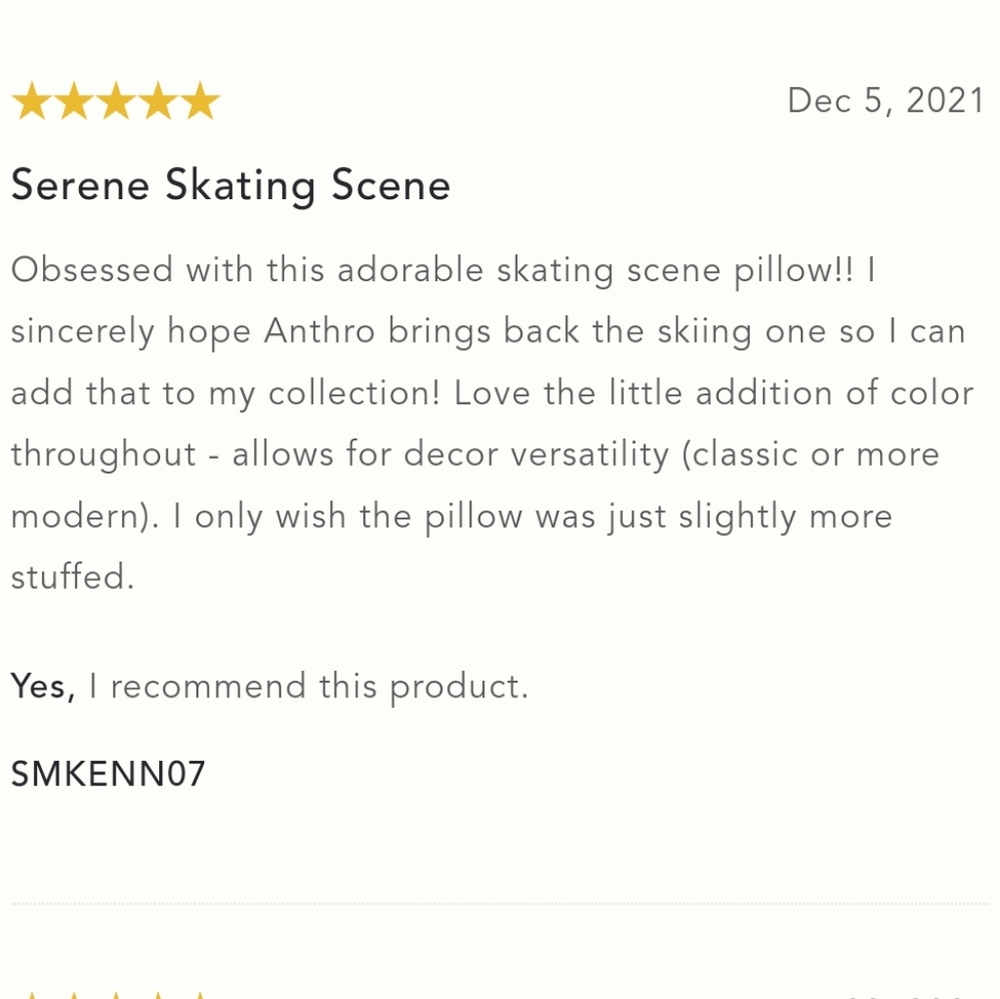 Anthropologie Snow Day Pillow - Picture 8 of 13